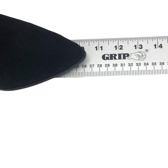 STEVE MADDEN Tava Black Over the Knee Boots 10 Block Heel Suede - Picture 5 of 9